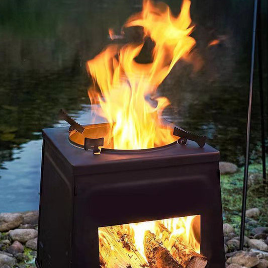 Outdoor portable picnic fireplace