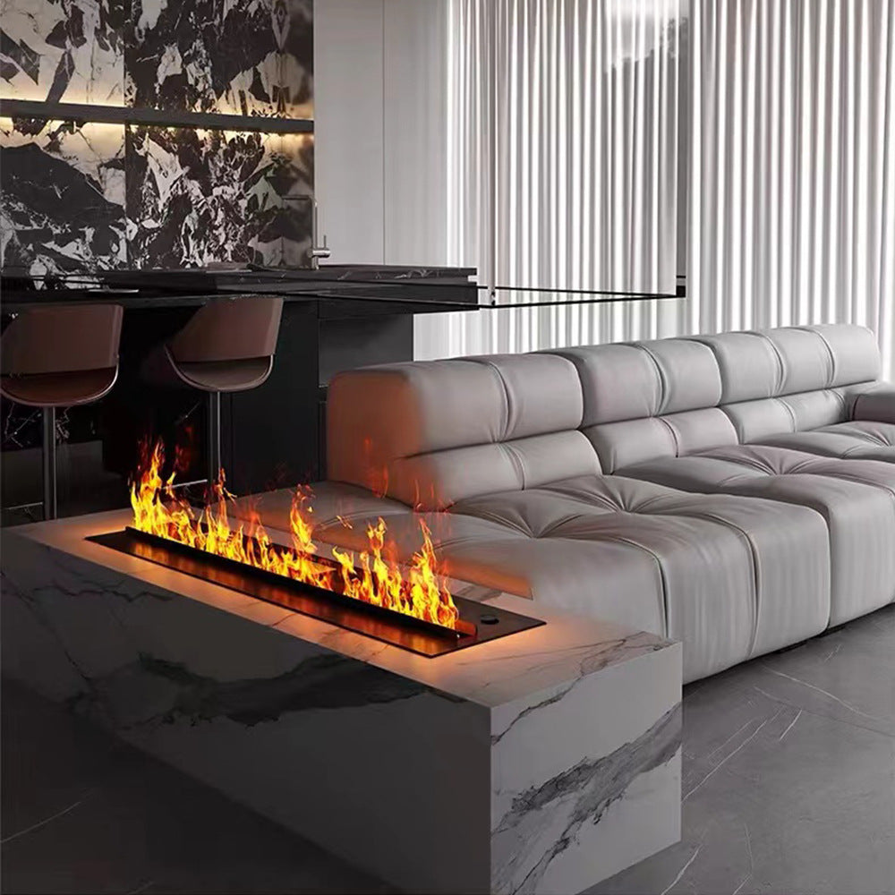 Marble 3D atomized decorative fireplace