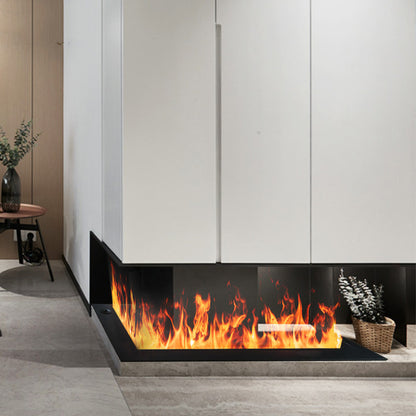 L shape 3D mist decorative fireplace