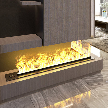 L shape 3D mist decorative fireplace