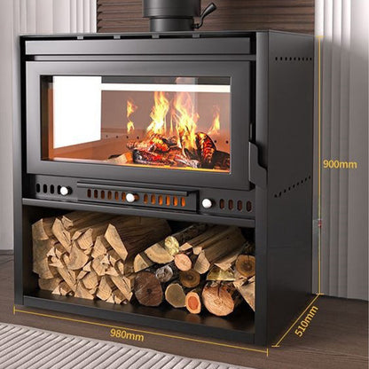 Indoor wood burning fireplace Hot 1